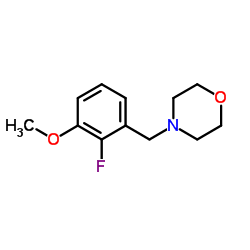 4-(2-Fluoro-3-methoxybenzyl)morpholine structure