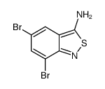 3-Amino-5,7-dibromo-2,1-benzisothiazole结构式