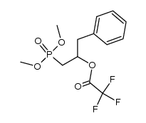 1-(dimethoxyphosphoryl)-3-phenylpropan-2-yl 2,2,2-trifluoroacetate Structure