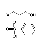 3-bromobut-3-en-1-ol,4-methylbenzenesulfonic acid结构式