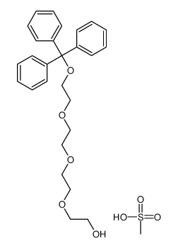 methanesulfonic acid,2-[2-[2-(2-trityloxyethoxy)ethoxy]ethoxy]ethanol Structure