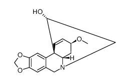 (5α,11S,13β,19α)-1,2-Didehydro-3β-methoxycrinan-11-ol结构式