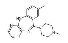 8-methyl-6-(4-methylpiperazin-1-yl)-11H-pyrido[2,3-b][1,4]benzodiazepine结构式