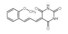 2,4,6(1H,3H,5H)-Pyrimidinetrione, 5-[3-(2-methoxyphenyl)-2-propenylidene]- structure