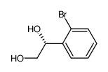 (-)-(1R)-1-(2-bromophenyl)ethan-1,2-diol structure