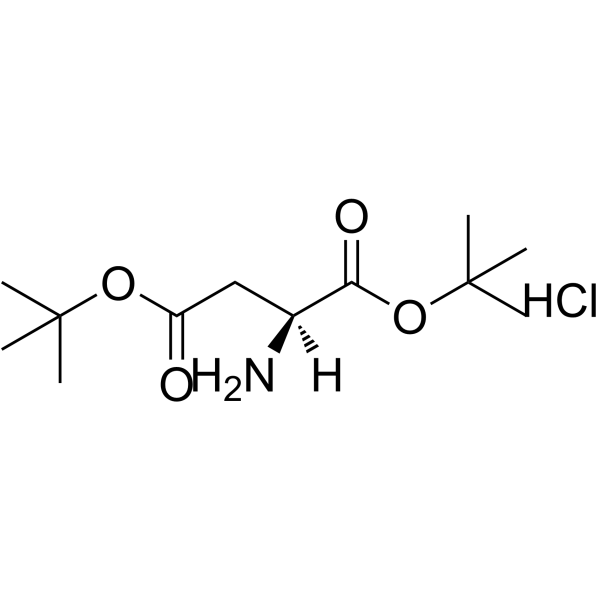 L-天门冬氨酸二叔丁酯盐酸盐结构式