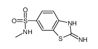 2-Amino-N-methyl-1,3-benzothiazole-6-sulfonamide结构式