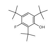 3-Fluor-2,4,6-tri-tert-butyl-phenol结构式