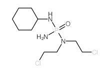 N-[amino-[bis(2-chloroethyl)amino]phosphoryl]cyclohexanamine结构式