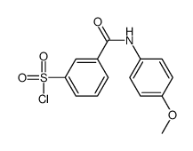 3-[(4-methoxyphenyl)carbamoyl]benzenesulfonyl chloride结构式