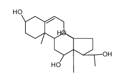 (20R)-Pregn-5-ene-3β,12β,14β,20-tetrol结构式