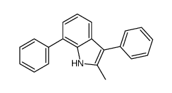 2-methyl-3,7-diphenyl-1H-indole structure