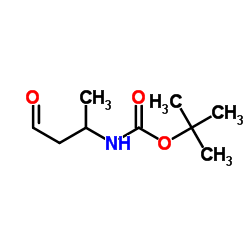 Carbamic acid, (1-methyl-3-oxopropyl)-, 1,1-dimethylethyl ester (9CI) Structure