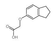 2-((2,3-二氢-1H-茚-5-基)氧基)乙酸结构式