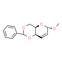 1-O-Methyl-4-O,6-O-benzylidene-2,3-dideoxy-α-D-threo-2-hexenopyranose Structure