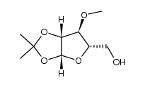 1,2-O-isopropylidene-3-O-methyl-β-L-arabinofuranose结构式