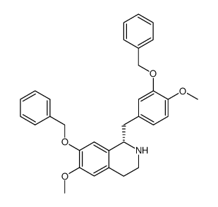 1-(3'-benzyloxy-4'-methoxybenzyl)-7-benzyloxy-6-methoxy-1,2,3,4-tetrahydroisoquinoline Structure