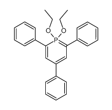 1,1-diethoxy-2,4,6-triphenyl-1λ5-phosphinine结构式