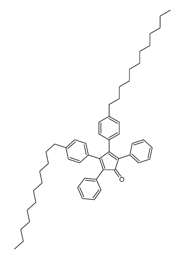 3,4-bis(4-dodecylphenyl)-2,5-diphenylcyclopenta-2,4-dien-1-one结构式