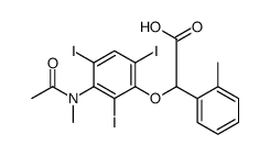 2-[3-(N-Methylacetylamino)-2,4,6-triiodophenoxy]-2-(o-tolyl)acetic acid结构式