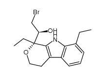 (1S,1'S)-2-bromo-1-(1,8-diethyl-1,3,4,9-tetrahydropyrano[3,4-b]indol-1-yl)ethanol Structure