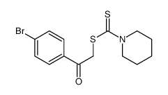 [2-(4-bromophenyl)-2-oxoethyl] piperidine-1-carbodithioate Structure