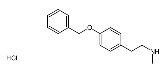 O-Benzyl-N-methyltyramine hydrochloride结构式