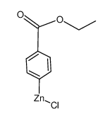 (4-(ethoxycarbonyl)phenyl)zinc(II) chloride Structure