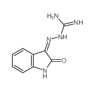 Hydrazinecarboximidamide,2-(1,2-dihydro-2-oxo-3H-indol-3-ylidene)- structure