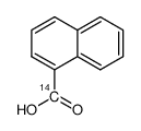 naphthalene-1-[14C]carboxylic acid结构式