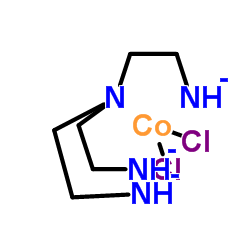 Cobalt(1+),[N,N-bis[2-(amino-kN)ethyl]-1,2-ethanediamine-kN,kN']dichloro-,chloride, (OC-6-32)- (9CI) structure