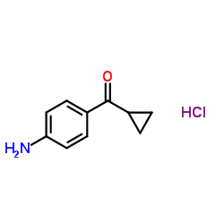 Methanone, (4-aminophenyl)cyclopropyl-, hydrochloride structure