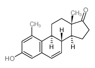 (8S,9S,13S,14S)-3-hydroxy-1,13-dimethyl-9,11,12,14,15,16-hexahydro-8H-cyclopenta[a]phenanthren-17-one Structure