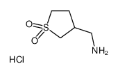 3-(Aminomethyl)tetrahydrothiophene 1,1-dioxide hydrochloride structure