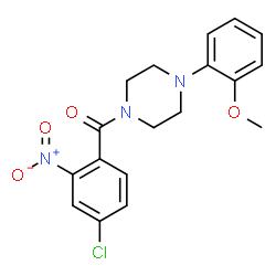 (4-chloro-2-nitrophenyl)-[4-(2-methoxyphenyl)piperazin-1-yl]methanone结构式