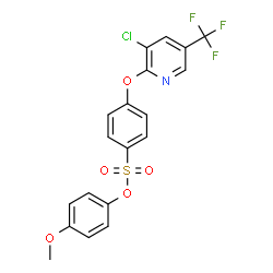 4-METHOXYPHENYL 4-([3-CHLORO-5-(TRIFLUOROMETHYL)-2-PYRIDINYL]OXY)BENZENESULFONATE结构式