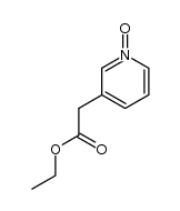 3-(2-ethoxy-2-oxoethyl)pyridine-1-oxide结构式