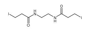 N,N'-(ethane-1,2-diyl)bis(3-iodopropanamide)结构式