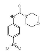 N-(4-nitrophenyl)morpholine-4-carboxamide结构式