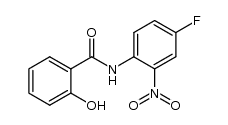 N-(4-fluoro-2-nitrophenyl)-2-hydroxybenzamide结构式