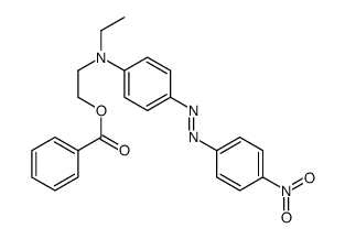 2-[ethyl[4-[(4-nitrophenyl)azo]phenyl]amino]ethyl benzoate structure