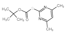 S-Boc-2-巯基-4,6-二甲基嘧啶结构式