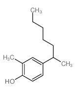 4-heptan-2-yl-2-methyl-phenol structure