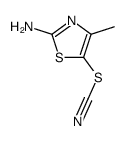 4-methyl-5-thiocyanato-thiazol-2-ylamine Structure