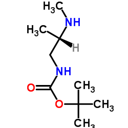 2-Methyl-2-propanyl [(2S)-2-(methylamino)propyl]carbamate结构式