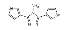 3,5-di-selenophen-3-yl-[1,2,4]triazol-4-ylamine结构式