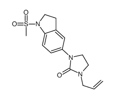 1-(1-methylsulfonyl-2,3-dihydroindol-5-yl)-3-prop-2-enylimidazolidin-2-one Structure