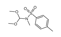 N-Methyl-N-(toluol-4-sulfonyl)-formamid-dimethylacetal Structure