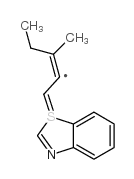 氢氧化2-[3-(3-乙基-2(3H)-苯并噻唑基)-2-甲基-1-丙烯基]-3-[3-(磺氧基)丁基]苯并噻唑盐结构式