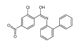 2-chloro-4-nitro-N-(2-phenylphenyl)benzamide Structure